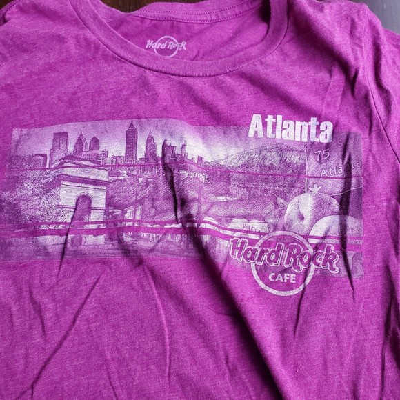 Hard Rock Cafe Atlanta Georgia XL T Shirt 25" Length 15" P2P Skyline Peaches I75 - Picture 2 of 6